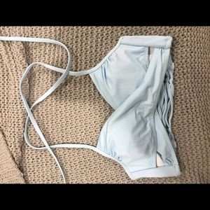 Light blue bathing suit top
